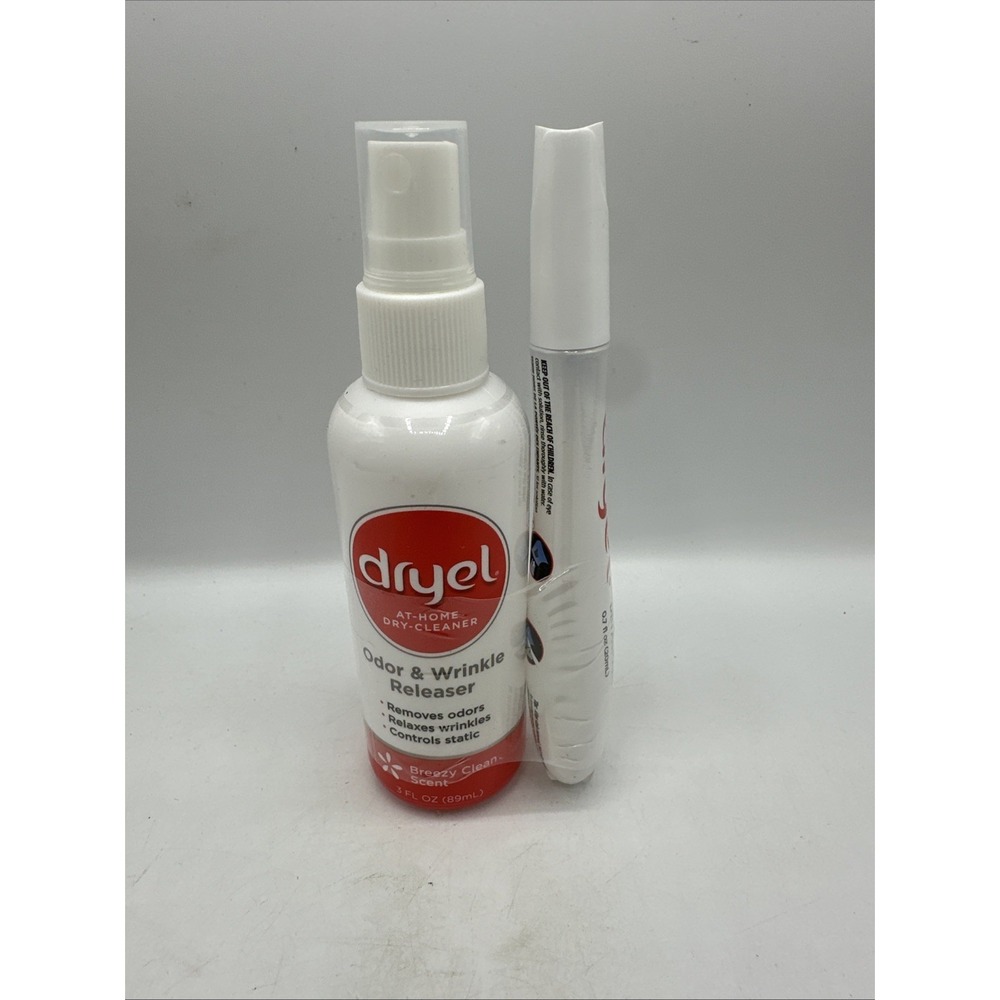 Dryel At-Home Dry‎ Cleaner Odor & Wrinkle Releaser + On The Go Stain Remover Pen